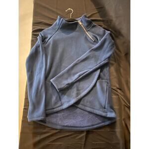 Athleta Cozy Karma Asymmetrical Blue Women's extra small